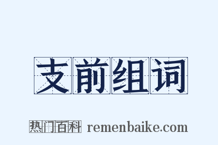 支前组词是什么意思的图片